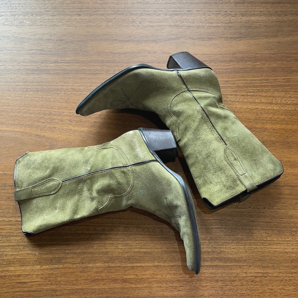 Franco Sarto vintage suede cowboy boots